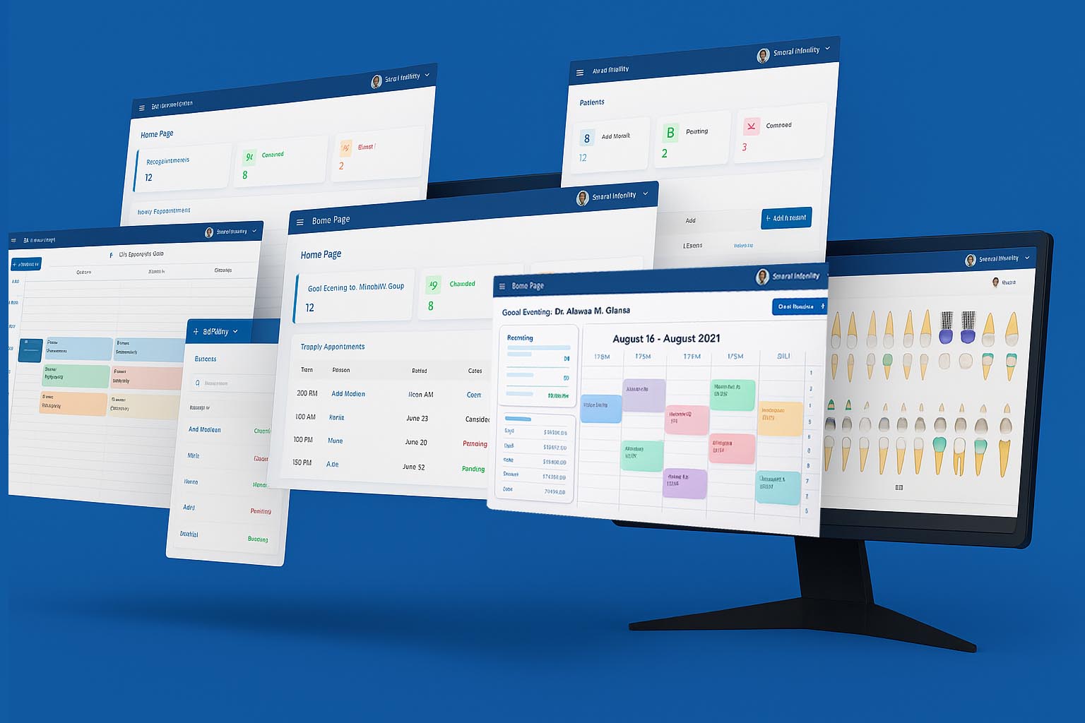 beclarified dental clinic management software dashboard